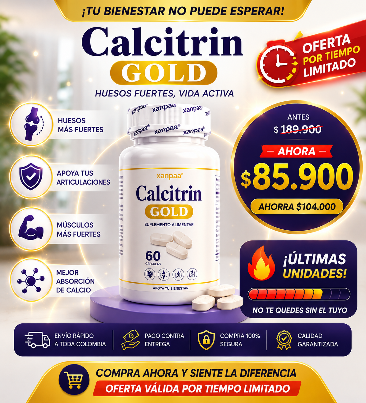 CALCITRIN GOLD: RECUPERA TU CONFIANZA Y TU FUERZA