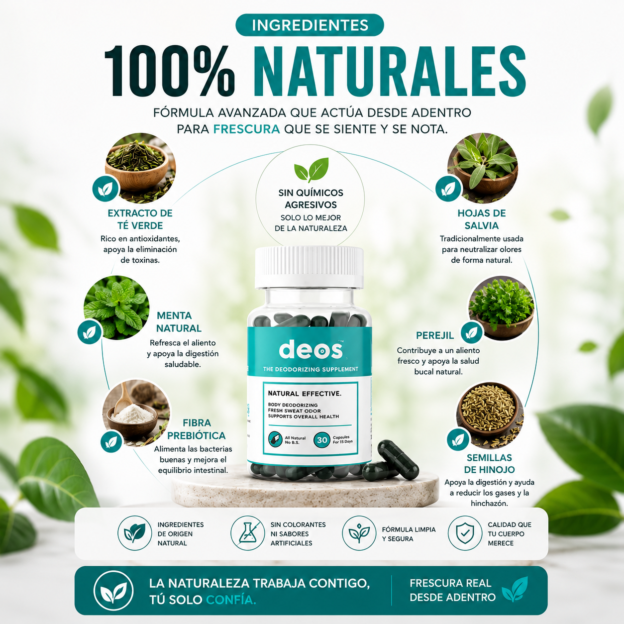 Deos Desodorizante: Mejora tu confianza y tu olor corporal.