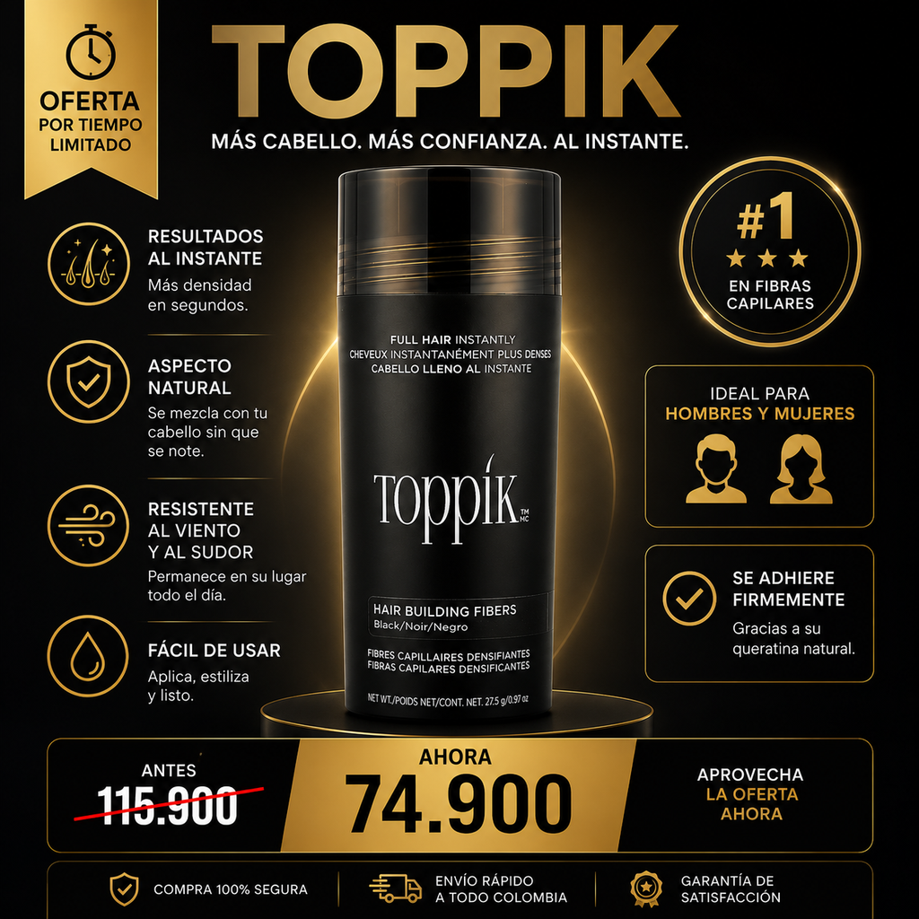 TOPPIK: 🔥Más Densidad. Más Confianza.