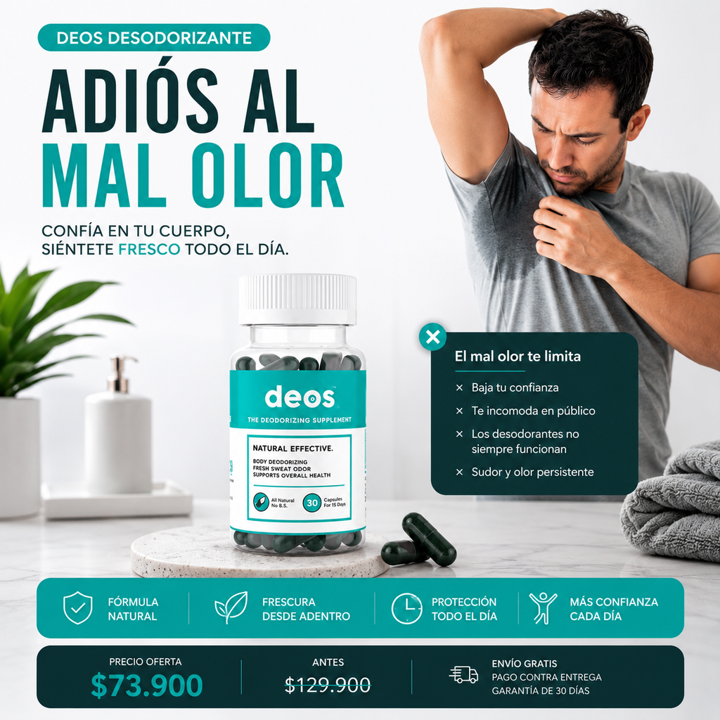 Deos Desodorizante: Mejora tu confianza y tu olor corporal.